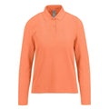 Polo 210 maniche lunghe Donna rosso / XS - personalizzabile con logo