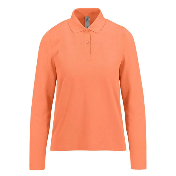 Polo 210 maniche lunghe Donna rosso / XS - personalizzabile con logo