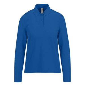Polo 210 maniche lunghe Donna royal / XS - personalizzabile con logo