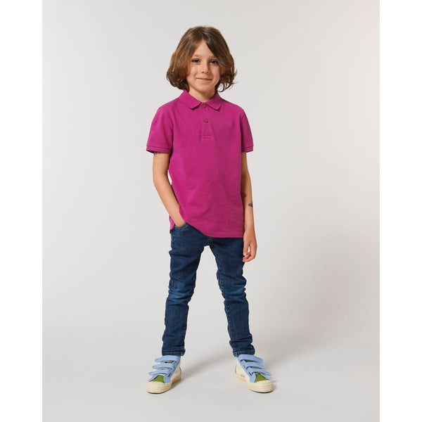 Polo Bambino Iconic Mini Sprinter orchid flower / 3-4/98-104cm - personalizzabile con logo