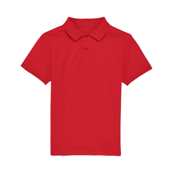 Polo Bambino Iconic Mini Sprinter rosso / 3-4/98-104cm - personalizzabile con logo
