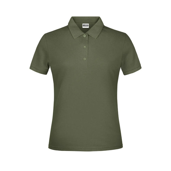 Polo Basic Lady olive / XS - personalizzabile con logo