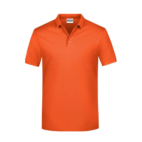 Polo Basic Man arancione / S - personalizzabile con logo