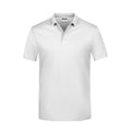 Polo Basic Man bianco / S - personalizzabile con logo