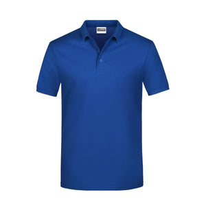 Polo Basic Man blu / S - personalizzabile con logo
