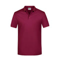 Polo Basic Man bordeaux / S - personalizzabile con logo
