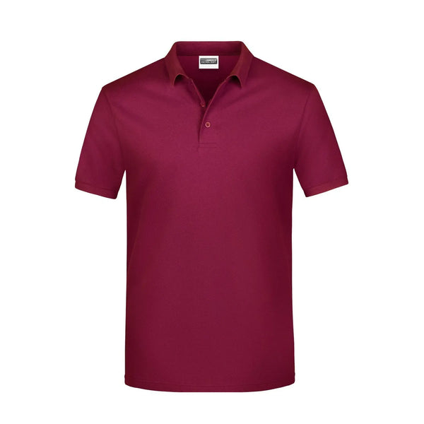 Polo Basic Man bordeaux / S - personalizzabile con logo