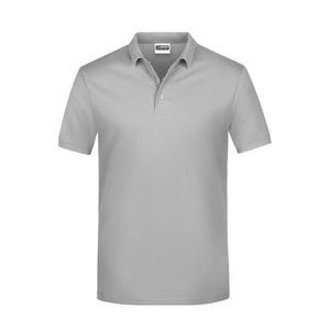 Polo Basic Man grigio / S - personalizzabile con logo