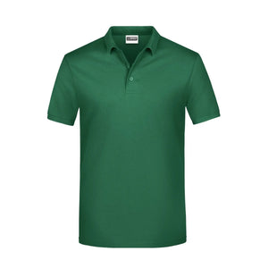 Polo Basic Man irish-green / S - personalizzabile con logo