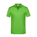 Polo Basic Man lime-green / S - personalizzabile con logo