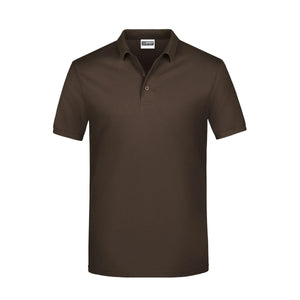 Polo Basic Man marrone / S - personalizzabile con logo
