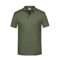 Polo Basic Man olive / S - personalizzabile con logo