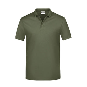 Polo Basic Man olive / S - personalizzabile con logo