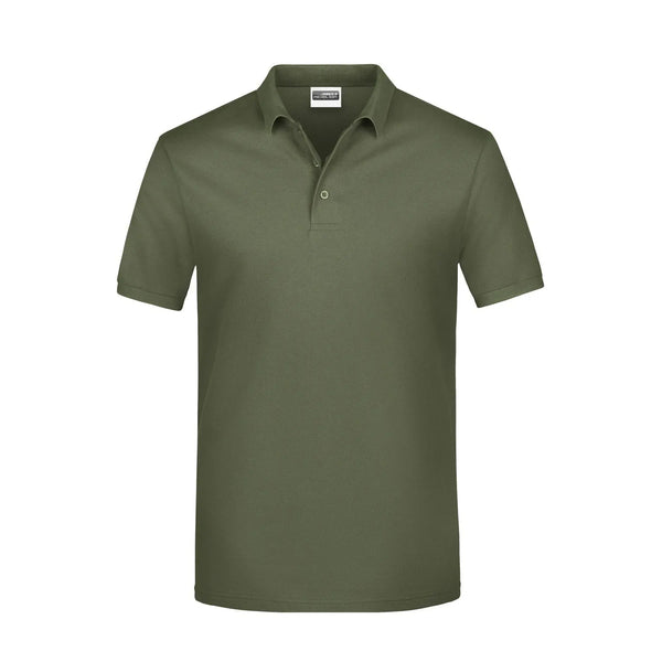 Polo Basic Man olive / S - personalizzabile con logo