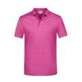 Polo Basic Man rosa / S - personalizzabile con logo