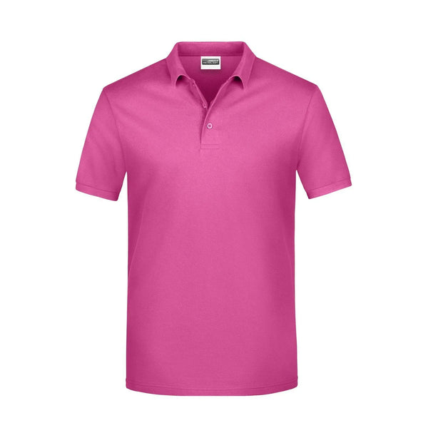 Polo Basic Man rosa / S - personalizzabile con logo