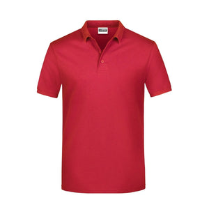 Polo Basic Man rosso / S - personalizzabile con logo