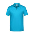 Polo Basic Man turquoise / S - personalizzabile con logo