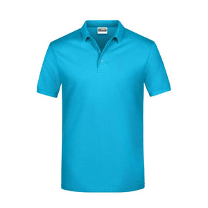 Polo Basic Man turquoise / S - personalizzabile con logo
