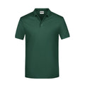 Polo Basic Man verde / S - personalizzabile con logo