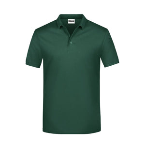 Polo Basic Man verde / S - personalizzabile con logo