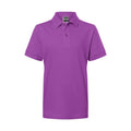 Polo Classic Junior purple / XS - personalizzabile con logo