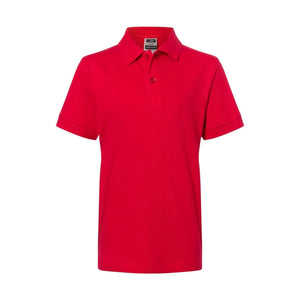 Polo Classic Junior rosso / XS - personalizzabile con logo