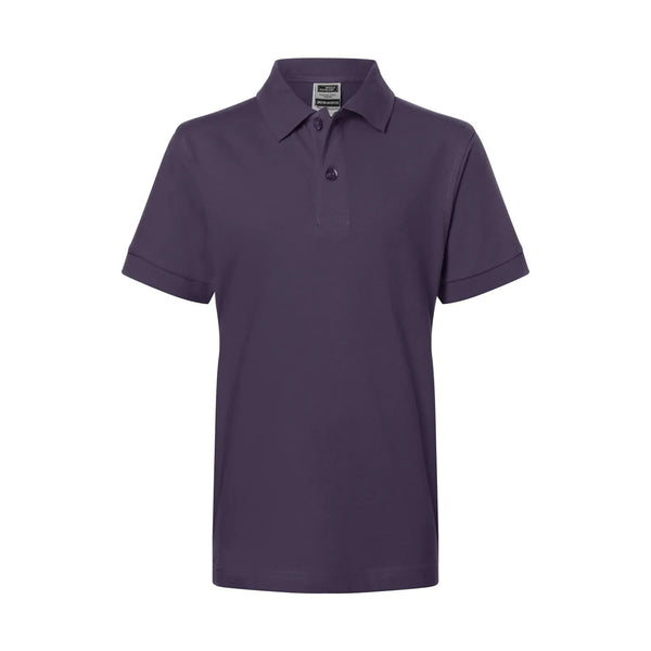 Polo Classic Junior viola / XS - personalizzabile con logo