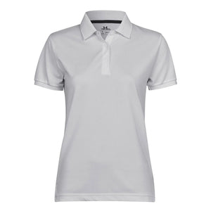 Polo  club donna bianco / S - personalizzabile con logo