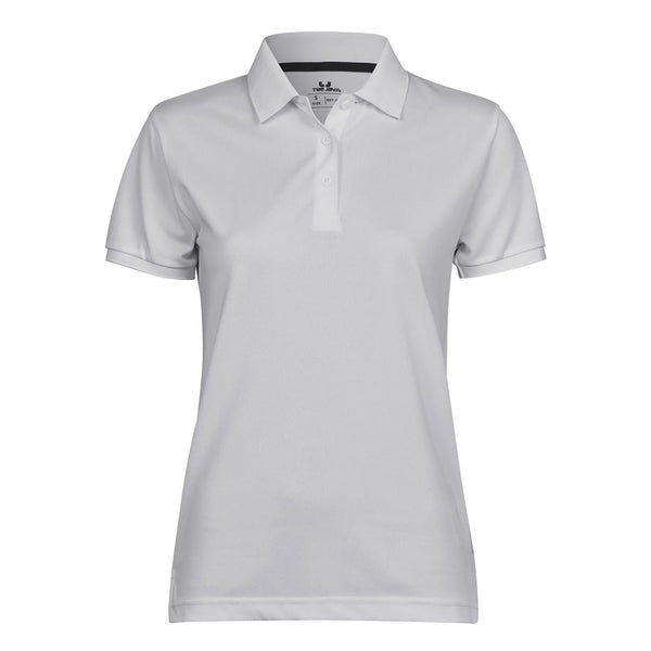 Polo  club donna bianco / S - personalizzabile con logo