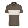 Polo colour-block UNISEX marrone / XXS - personalizzabile con logo