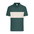 Polo colour-block UNISEX verde / XXS - personalizzabile con logo