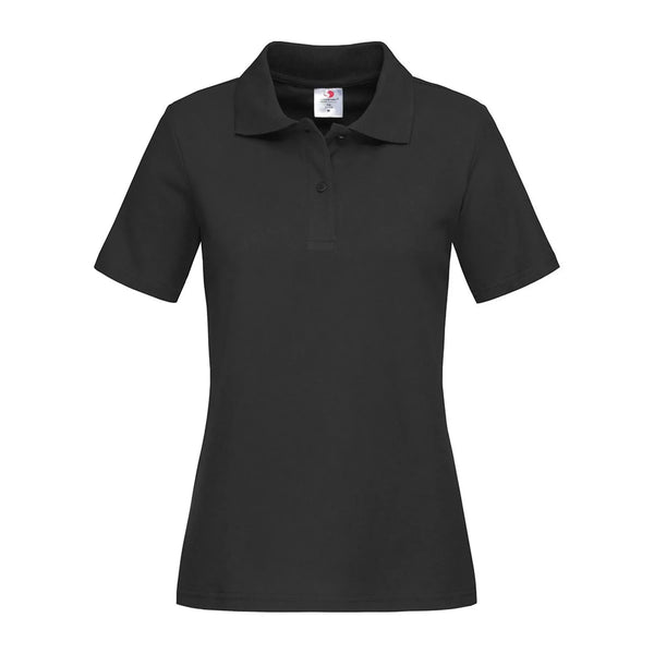 Polo Da Donna nero / S - personalizzabile con logo