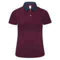 Polo Dnm Forward Donna bordeaux / XS - personalizzabile con logo
