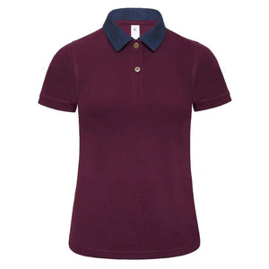 Polo Dnm Forward Donna bordeaux / XS - personalizzabile con logo