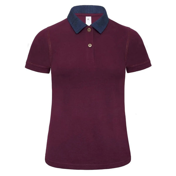 Polo Dnm Forward Donna bordeaux / XS - personalizzabile con logo