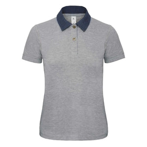 Polo Dnm Forward Donna grigio / XS - personalizzabile con logo