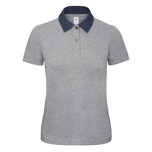 Polo Dnm Forward Donna grigio / XS - personalizzabile con logo
