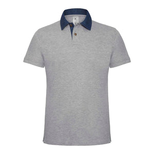 Polo Dnm Forward Uomo grigio / S - personalizzabile con logo