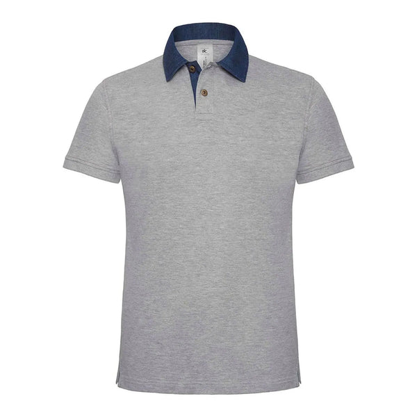 Polo Dnm Forward Uomo grigio / S - personalizzabile con logo