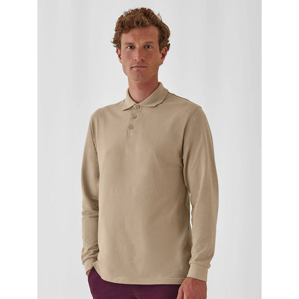Polo Heavymill Manica Lunga - personalizzabile con logo