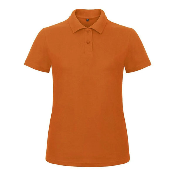 Polo ID.001 Donna arancione / XS - personalizzabile con logo