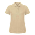 Polo ID.001 Donna beige / XS - personalizzabile con logo
