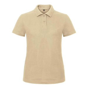 Polo ID.001 Donna beige / XS - personalizzabile con logo