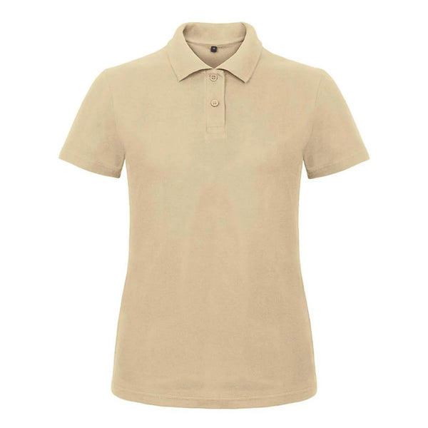 Polo ID.001 Donna beige / XS - personalizzabile con logo