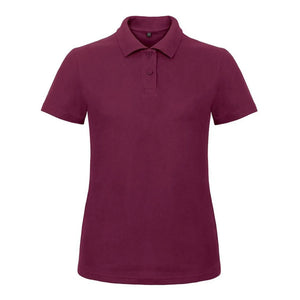 Polo ID.001 Donna bordeaux / XS - personalizzabile con logo