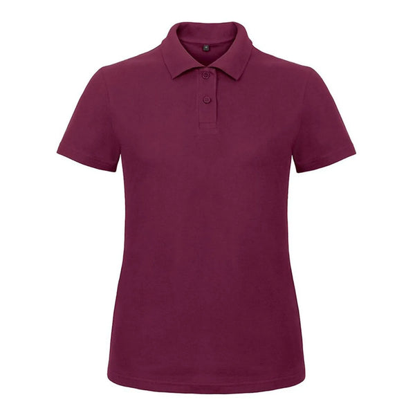 Polo ID.001 Donna bordeaux / XS - personalizzabile con logo