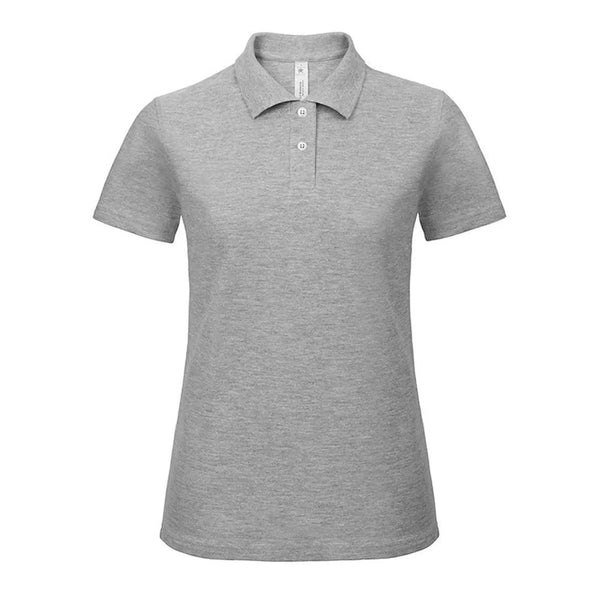 Polo ID.001 Donna heather grey / XS - personalizzabile con logo