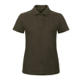 Polo ID.001 Donna marrone / XS - personalizzabile con logo