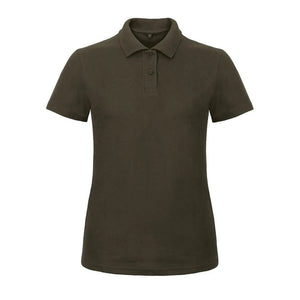 Polo ID.001 Donna marrone / XS - personalizzabile con logo